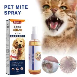 Spray herbáceo de limpeza de pulgas, gato e cachorro sem lavagem, tratamento seguro para animais, spray de insetos externo para produtos de saúde anti-piolhos, C5C3 - Image 5