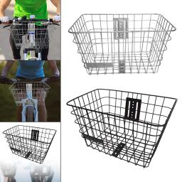 Cesta de bicicleta elétrica decoração frontal transportando cesta de bicicleta para homens mulheres bicicletas de estrada de montanha casa pátio equitação ciclismo - Image 3
