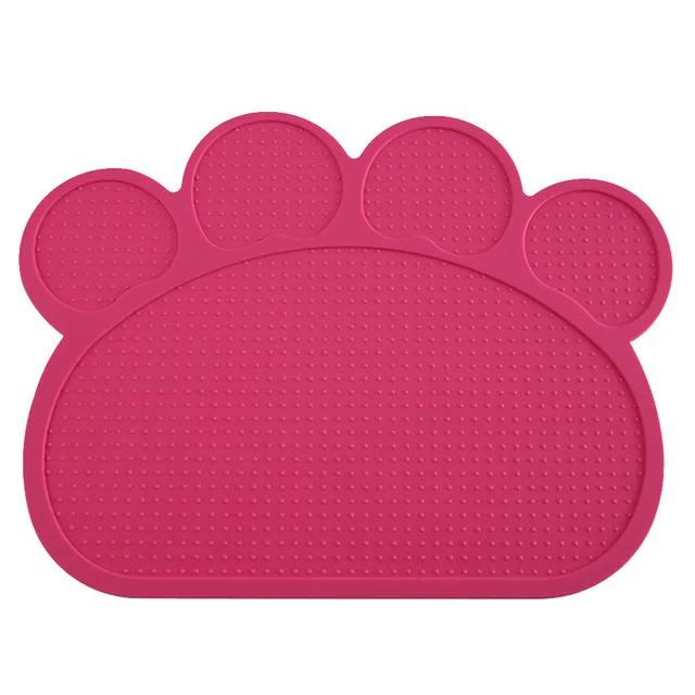 Tapete de silicone antiderrapante para proteção de tigelas de água para cães e gatos, fácil de lavar e ideal para pets