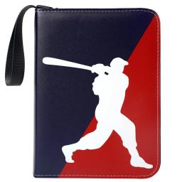 4-pocket baseball card Binder, 400 álbum de bolso dupla face para cartões de jogo de esportes, armazenamento coleção única - Image 2