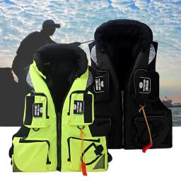Versátil impermeável Pesca Life Vest, Jaqueta de segurança resistente ao rasgo para deriva, Esportes aquáticos - Image 2