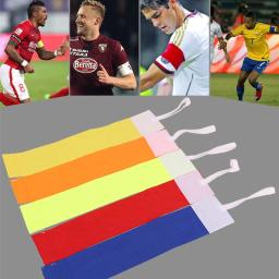 Braçadeira de capitão profissional para jogador, faixa do braço, ajustável, colorida, anti-off, futebol, futebol, alta qualidade, 2023 - Image 1