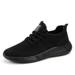 Tênis casuais masculinos respirável confortável sapato de caminhada rendas e antiderrapante atlético jogging tênis tamanho grande 39-50 - Image 2