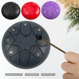 Tambor De Língua De Aço Com Chime De Chuva, Tambores De Mão, Instrumentos De Som De Cura, Tambor De Tanques De Chakra, Educação Musical, Meditação E Ioga, Zen, 15,5 cm - Image 1