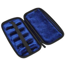 Resistente à abrasão portátil Saxofone Mouthpiece Caso com flanela Bag, Reed Case, Clarinete Acessórios, 6 Slots - Image 2