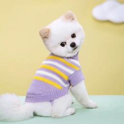 Camisola de gola alta para pet, cão e gato pequenos, roupas quentes macias e aconchegantes, fantasia de chihuahua schnauzer outono e inverno - Image 5