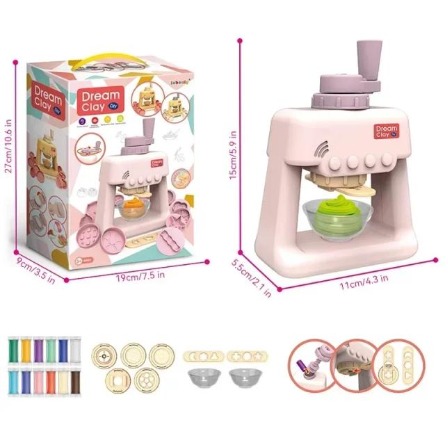 Kit de Massinha DIY Mundo de Argila Colorida para Crianças