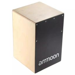 Ammoon cajon tambor de mão de madeira crianças caixa tambor persuession instrumento com picadas pés de borracha 23*24*37cm - Image 4