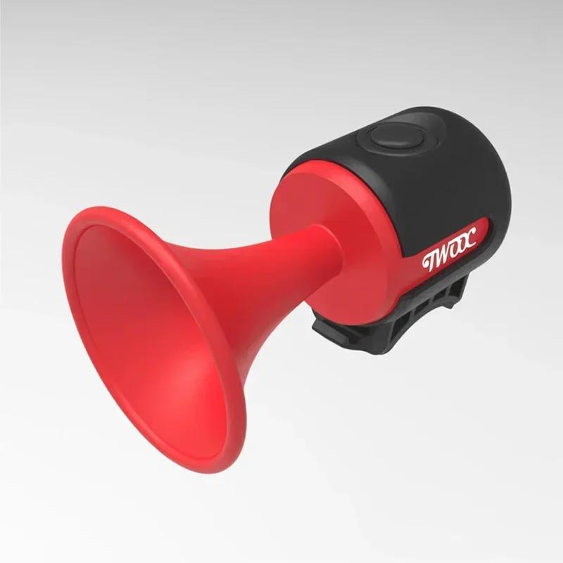 Bell elétrico de bicicleta de alto decibel, Buzina de bicicleta portátil, Construído em bateria, Buzina de aviso de ciclismo - Image 1