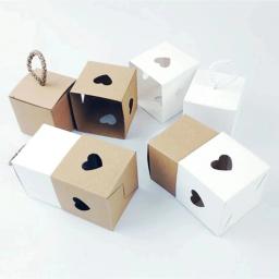 Caixa De Presente De Papel Kraft Vintage, Embalagem De Doces, Caixa De Papelão De Casamento, Sacos De Biscoito, Sacos De Presente, Embrulho Suprimentos, 10Pcs - Image 2