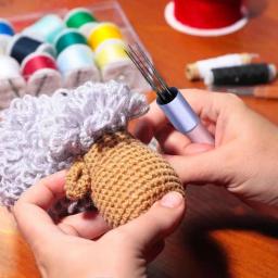 Kit De Feltragem De Agulhas Para Meninas Materiais De Artesanato De Tecido Durável Caneta De Perfuração, Conjunto De Malha De Lã Reutilizável - Image 5