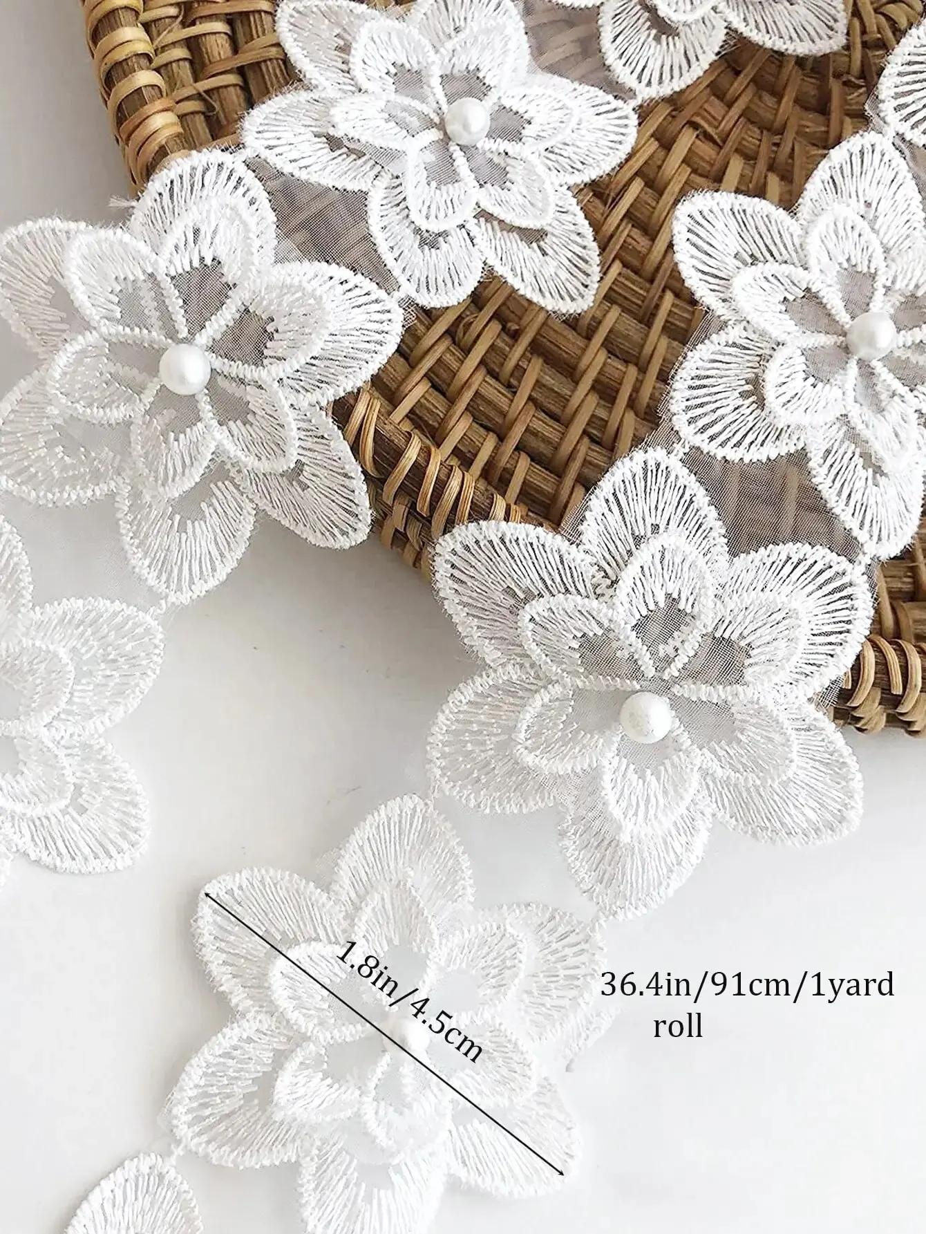 Lace Flowers Ribbon, Vestuário Bolsas e Outros Itens, Decoração Suprimentos - Image 1