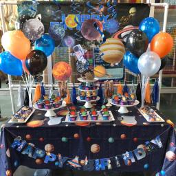 Decorações De Festa De Aniversário Do Tema Do Astronauta, Prato De Papel, Copo, Óculos, Moldura, Galáxia, Planeta, Suprimentos Do Partido Dos Meninos - Image 4