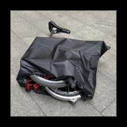 Portátil Folding Bike Carry Bag, Bolsa de Transporte de Bicicleta para Brompton, Dobrável Bike Storage Bag, 14-20 Polegada - Image 3