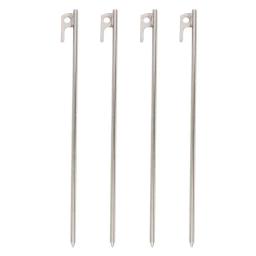 Estacas para barracas de aço resistentes, pegs de terra sólida, pegs ao ar livre, escalada, camping, caminhadas, jardinagem, 40cm, 4pcs - Image 5