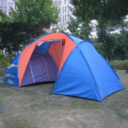 Tenda de acampamento à prova d'água, camada dupla, 2 quarto, ambiente externo, 4-6 pessoas, caminhada, caça, família, festa, 3 cores - Image 3
