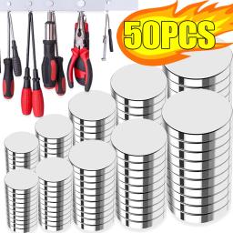 Bolas de ímã adesivo de neodímio, Pequenas bolas ímãs para geladeira, Ímã super forte, Gálio de solda, Armazenamento em casa - Image 1