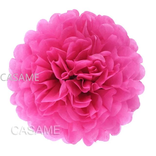 Papel Pompons Decorativos para Festas: 5 Peças de Flores em Tecido para Casamento, Aniversário e Natal