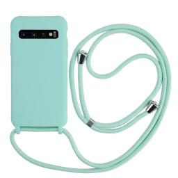 Crossbody colar cinta cordão cordão telefone caso, silicone macio TPU tampa traseira para Samsung Galaxy S10, S9, S10E, nota 10 Plus - Image 4