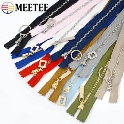 Meetee-Zíperes de metal para roupas e sacolas, fechos de fechamento automático, fecho de bolso Zip, material de costura, 15 cm, 18 cm, 20 cm, 25 cm, 30cm, PCes 3 - Image 6
