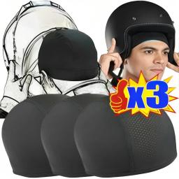 Capacete de secagem rápida ciclismo para homens e mulheres, Balaclava motocicleta respirável, chapéu de suor interno, bonés esportivos - Image 1