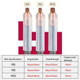 Escova de limpeza de fibra de carbono, acessórios, m6 m8 m10 m6 m10, 1pc - Image 1