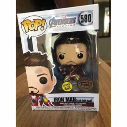 Funko Pop Marvel Os Vingadores Homem de Ferro 580 #   Boneca de figura de vinil que brilha no escuro I AM IRON MAN Edição especial Modelo colecionávelToys - Image 2