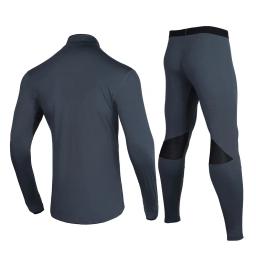 Emersongear conjuntos quentes respiráveis com zíper roupa íntima terno inverno térmico calor tops calças camisas calças viagem casual gb - Image 2