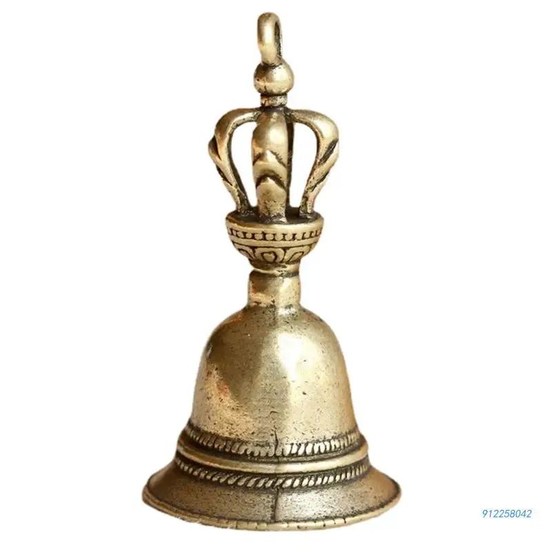 Punho de bronze alto mão sino grande mão sino para casamentos, escola jogo de sala de aula transporte da gota - Image 1