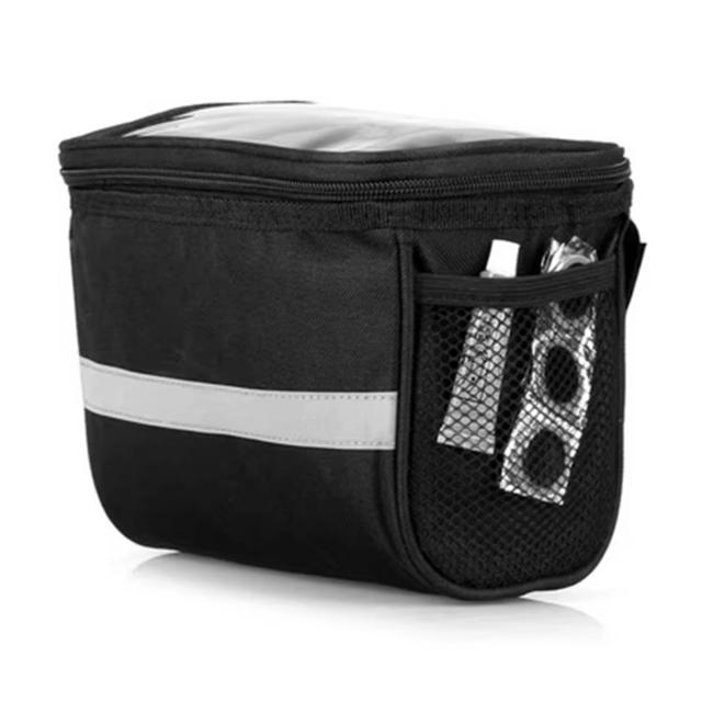 Bolsa Multifuncional à Prova D'Água para Guidão de Bicicleta com Suporte para Telefone e Grande Capacidade para Mountain Bike
