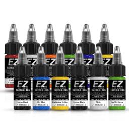 Conjunto Misto de Tinta EZ, Tintas Premium Tattoo, Kit de Pigmentos para Maquiagem 3D, Beleza da Pele, Arte Corporal, 7ml, 15ml, 7 Frascos, 25 Frascos - Image 2