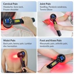 ZJKC-terapia fria do laser para o uso home, fisioterapia para o menisco, categoria médica, infravermelho, dor do corpo, promove a regeneração do tecido, 3W, 5W, 8W, 650nm, x25 - Image 4