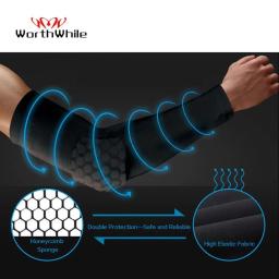 WOSWEIR 1 PC Honeycomb Basquete Cotovelo Suporte Pads Brace para Fitness Protector Mangas de Compressão Braço Elástico Voleibol - Image 2
