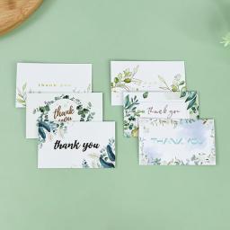 Obrigado cartão com Eucalyptus Folha, Branco, Verde, Casamento, Noivado, Banquete, prato de refeição, Lembrete Cartões Processo, Fontes do partido, 50 pcs - Image 4