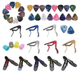 Guitar Tools Kit Set, Capo, Picaretas, Fingertip Protector Peças, Acessórios, Baixo, Ukulele, Economia Set - Image 1