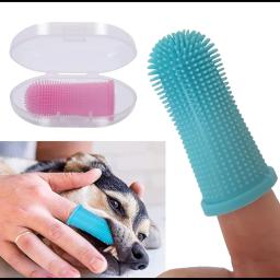 Non-Toxic Silicone Dedo Pet Toothbrush, Produtos de limpeza de dentes de cachorro, Bad Breath Care, Super macio, cão, gato - Image 6