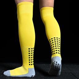 Meias longas de futebol e joelho masculino feminino meias de futebol longo esportes silicone anti deslizamento aperto - Image 5