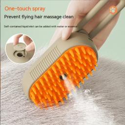 Pet Electric Spray Comb, Pente depilador, Escova de massagem anti-voo, Limpar, cães e gatos, uma chave, novo - Image 1