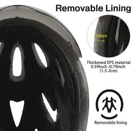 PEMILA-Capacete de Ciclismo Integralmente Moldado para Homens e Mulheres, Capacete Ultraleve de Bicicleta, Capacete de Motocicleta com Óculos Magnéticos - Image 5