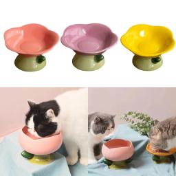Novo pé alto cão filhote de cachorro alimentador de alimentação alimentos água suprimentos para animais de estimação tigela de comida de gato - Image 1