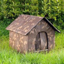 Outdoor Garden Pet House, Waterproof Cat Shelter, Cama de pano Oxford, Cama de sono profundo, Cachorro, Caverna do gatinho, Inverno - Image 4