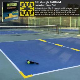 Campo de ténis Kit Linha Marcador, Limite, Throw Down, resistente ao vento, Tennis Court Suprimentos - Image 3