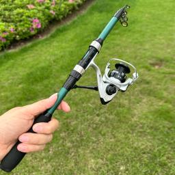 Vara De Pesca De Longo Alcance Com Conjunto De Carretel, 1.8m, Arremesso, Vara De Mar Curto, 5.2:1 Relação De Engrenagens Série 2000, Kit De Acessórios De Pesca, Novo - Image 6
