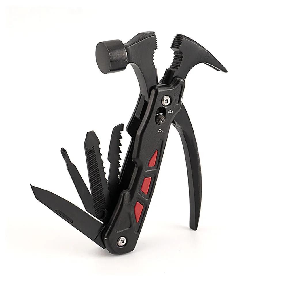canivete multifunção Ferramentas multifuncional de aço inoxidável mini faca dobrável alicate edc martelo sobrevivência ao ar livre acampamento gadget multitool jackknife - Image 1
