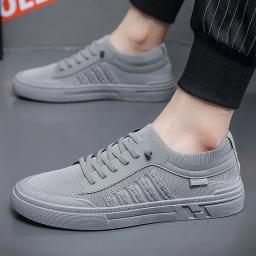 sapato masculino tenis corrida masculino tênis de corrida tenis masculino casual sapatos Tênis respirável dos homens Verão Casual Mocassins Leve Cabeça Redonda Cor Sólida Antiderrapante Flats Zapatillas Para Hombres - Image 1