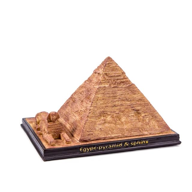 Miniatura Artesanal da Pirâmide de Khufu e Esfinge do Egito - Presente Perfeito e Decoração Única