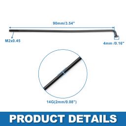 X autohaux raios de bicicleta raios de roda de bicicleta 14g 100/105/108/112/115/120/125/130/135/140/151mm comprimento aço carbono galvanizado - Image 3