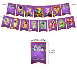 Conjunto de decoração para festa de aniversário, conjunto de decoração com bandeira e bola, jogo, sorrindo, plantio, bola, combinação - Image 5
