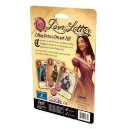 Jogo de cartas Z-Man Love Letter |   Idades 10+ |   2 - 6 Jogadores |   Mais de 20 minutos de tempo de jogo Reunião de família Estratégia de casal Jogo em inglês - Image 2