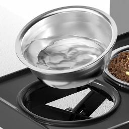 Tigelas de comida para cães de aço inoxidável com suporte Alimentadores ajustáveis para animais de estimação Altura da mesa Double Dog Bowl Stand - Image 2